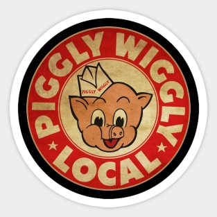 Piggly Wiggly Local | White Style Sticker